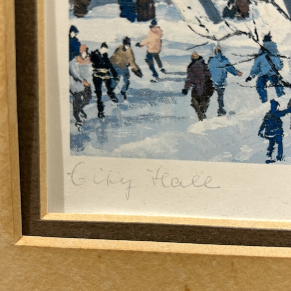Signed Print “City Hall” by Artist Inge Clauseen - Picture 4 of 4